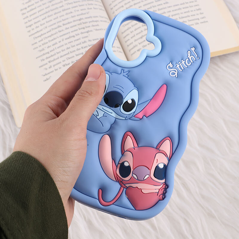 قاب سیلیکونی آیفون iPhone 16 عروسکی برجسته طرح Stitch - 2