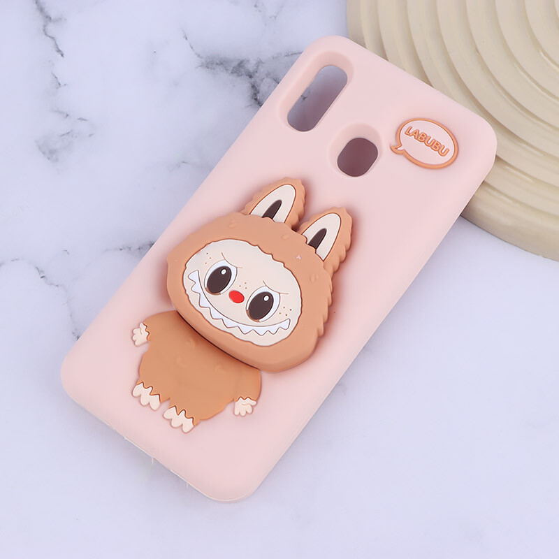 قاب سیلیکونی سامسونگ Galaxy A20 / A30 پاپ سوکت دار طرح Labubu - 6