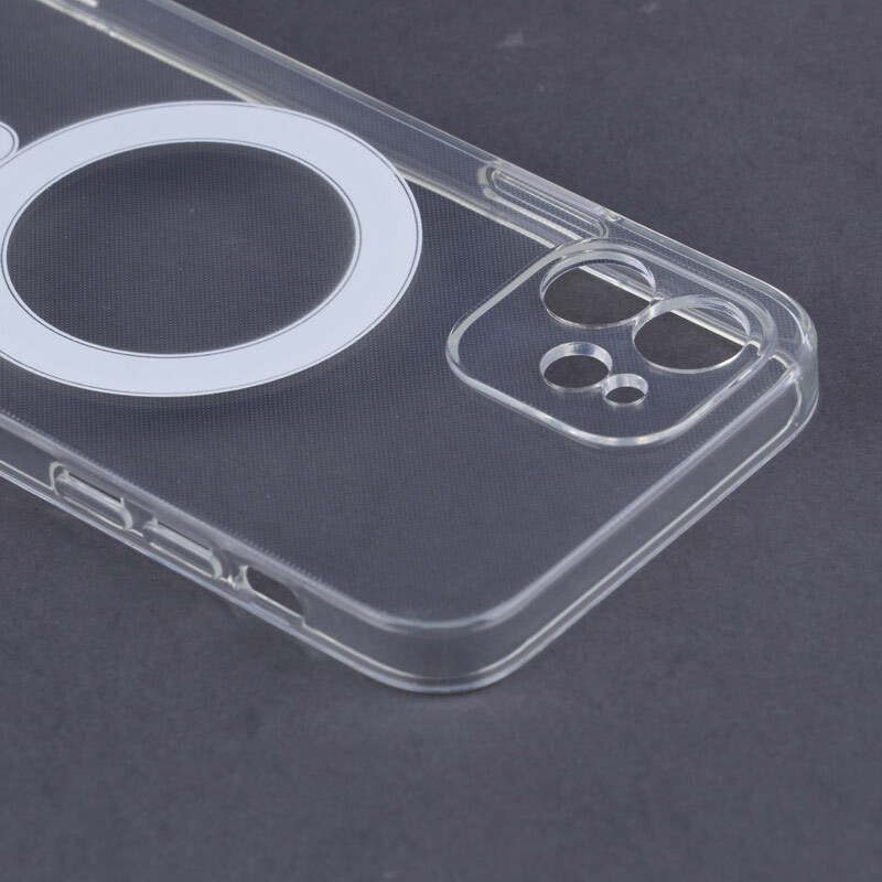 قاب ضد ضربه مگ سیف Clear Case Magnetic آیفون iPhone 12 محافظ لنزدار - 5