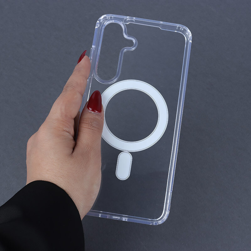 قاب ضد ضربه مگ سیف Clear Case Magnetic سامسونگ Galaxy S25 FE - 4