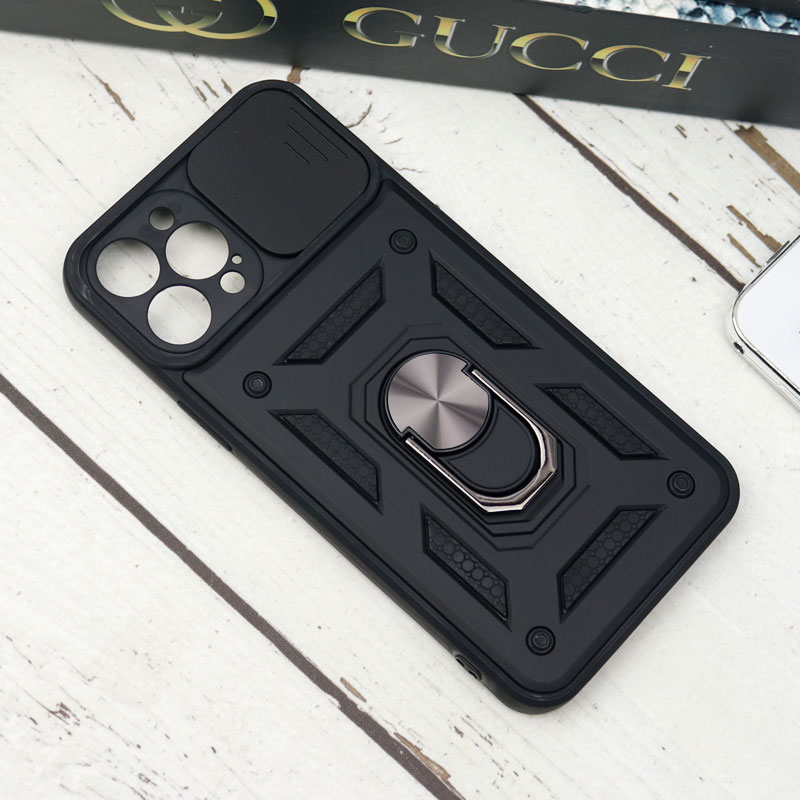 قاب ضد ضربه محافظ لنزدار کشویی هولدر دار بتمن iPhone 12 Pro Max - 6