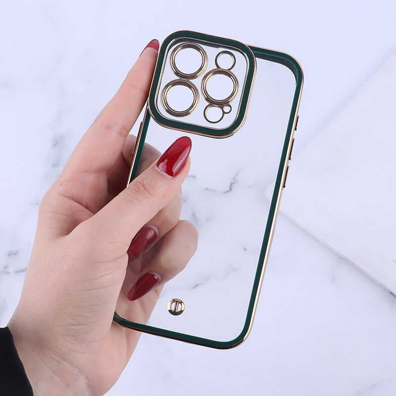 قاب ژله ای آیفون iPhone 15 Pro دور رنگی محافظ لنزدار - 3
