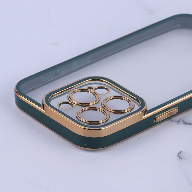 قاب ژله ای آیفون iPhone 15 Pro دور رنگی محافظ لنزدار - 5