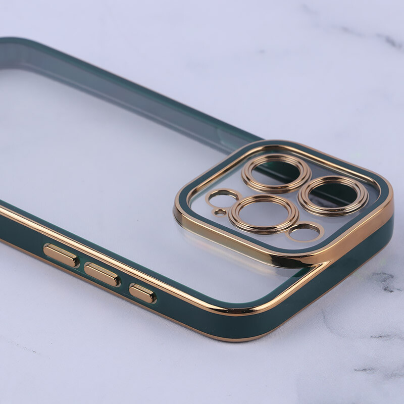 قاب ژله ای آیفون iPhone 15 Pro دور رنگی محافظ لنزدار - 6