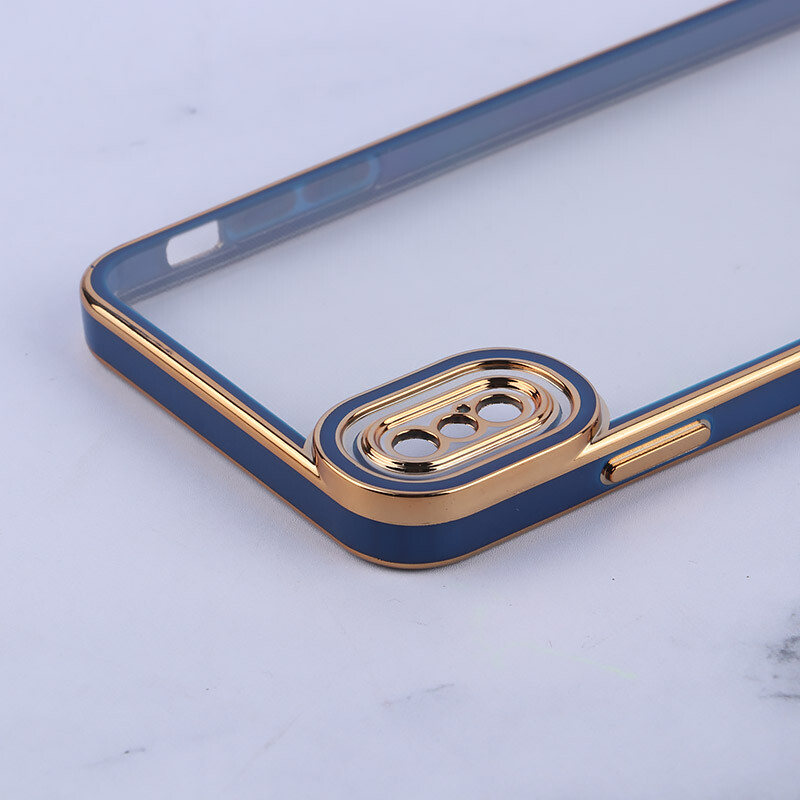 قاب ژله ای آیفون XS Max دور رنگی محافظ لنزدار - 5