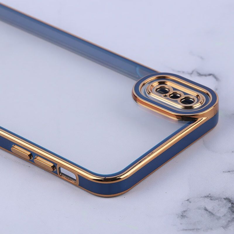 قاب ژله ای آیفون XS Max دور رنگی محافظ لنزدار - 6