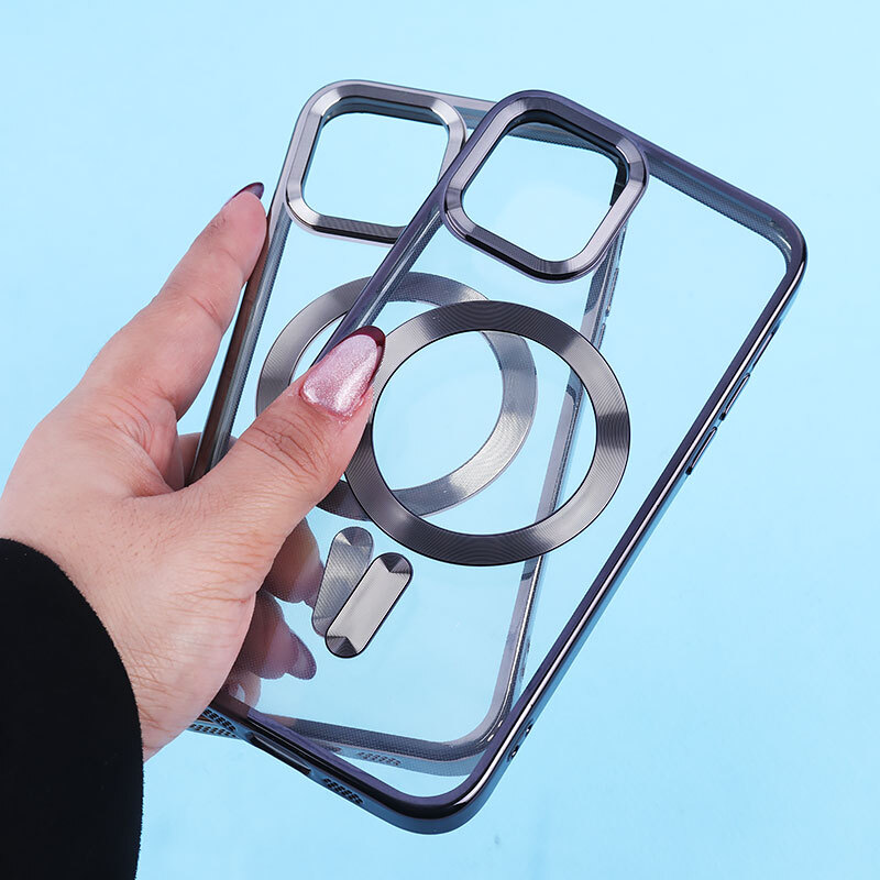 قاب ژله ای مگ سیف آیفون iPhone 11 Pro دور رنگی با محافظ لنز رینگی - 4