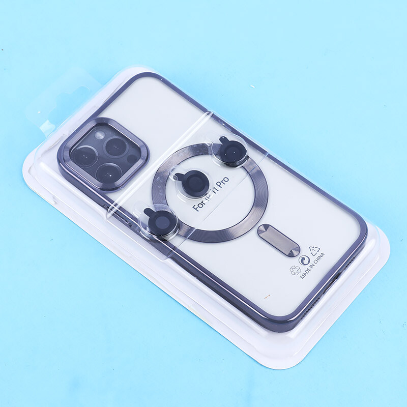 قاب ژله ای مگ سیف آیفون iPhone 11 Pro دور رنگی با محافظ لنز رینگی - 6