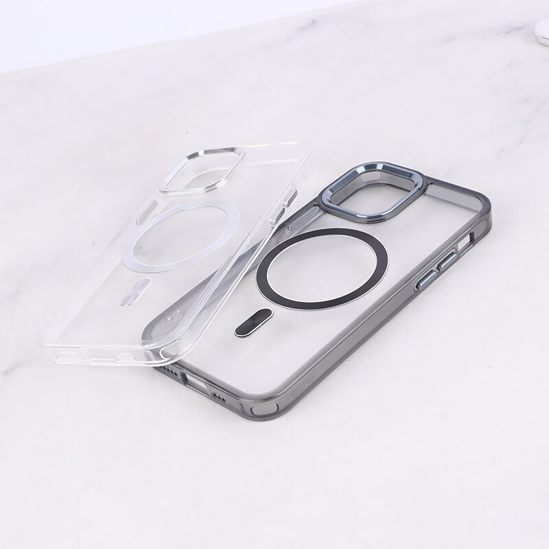 قاب ژله ای مگ سیف آیفون iPhone 12 / 12 Pro دور محافظ لنز متال - 3