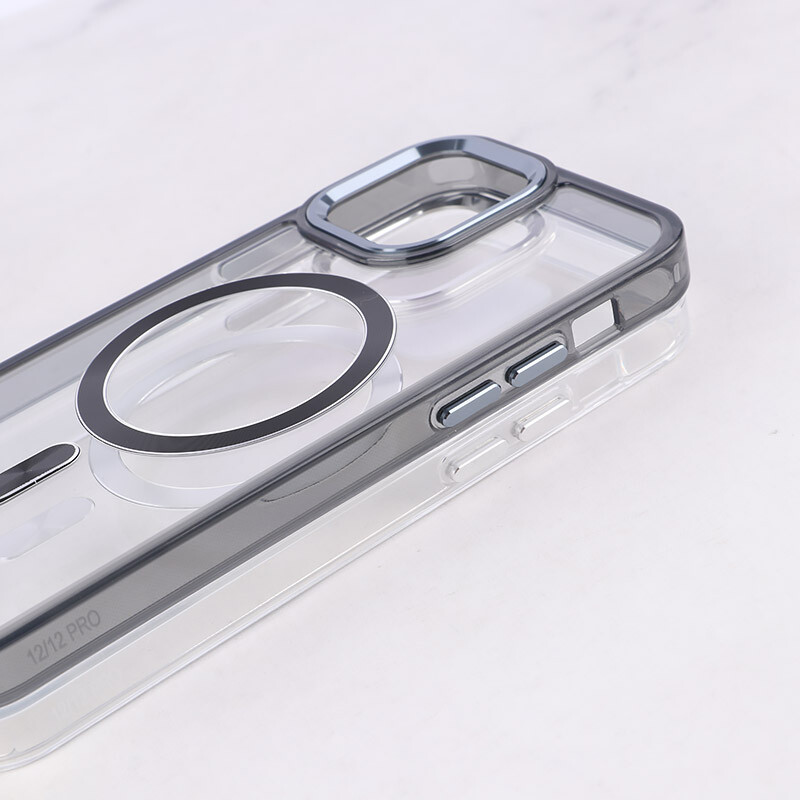 قاب ژله ای مگ سیف آیفون iPhone 12 / 12 Pro دور محافظ لنز متال - 4