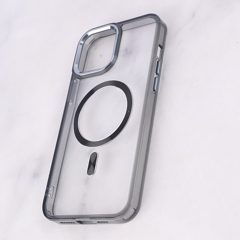 قاب ژله ای مگ سیف آیفون iPhone 12 Pro Max دور محافظ لنز متال - 3
