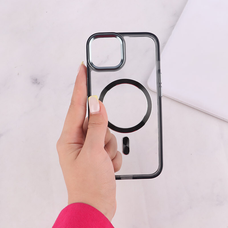 قاب ژله ای مگ سیف آیفون iPhone 13 / 14 دور محافظ لنز متال - 2