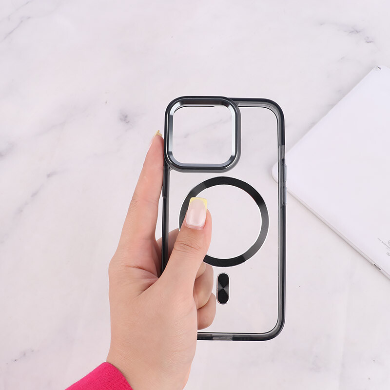 قاب ژله ای مگ سیف آیفون iPhone 13 Pro دور محافظ لنز متال - 2