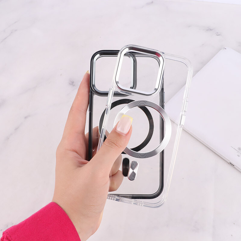 قاب ژله ای مگ سیف آیفون iPhone 13 Pro دور محافظ لنز متال - 6
