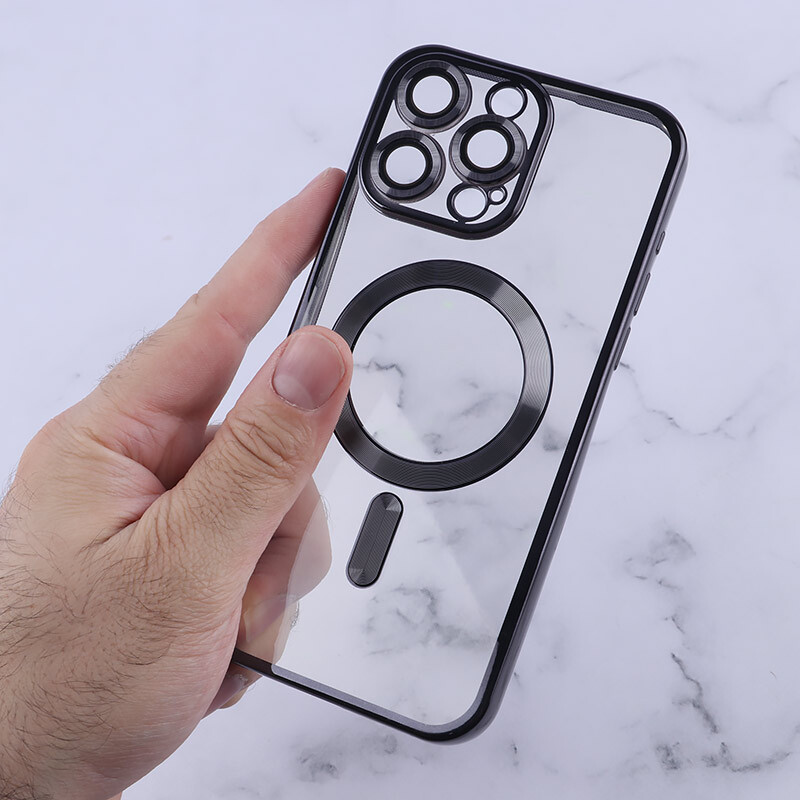 قاب ژله ای مگ سیف آیفون iPhone 15 Pro Max محافظ لنزدار - 6