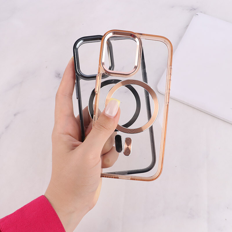 قاب ژله ای مگ سیف آیفون iPhone 16 دور محافظ لنز متال - 5