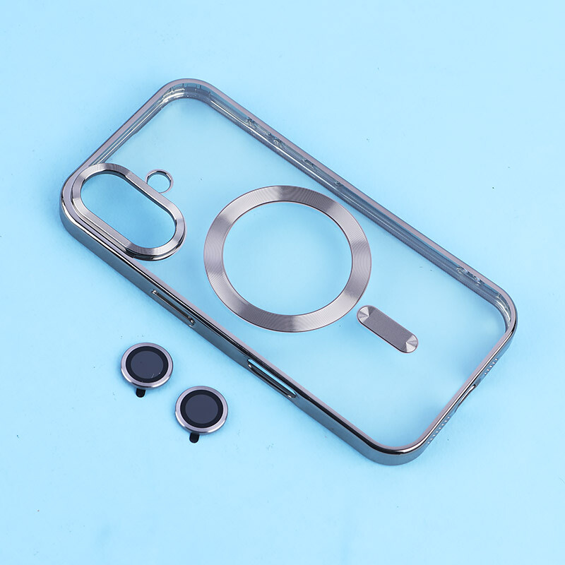 قاب ژله ای مگ سیف آیفون iPhone 16 دور رنگی با محافظ لنز رینگی - 2
