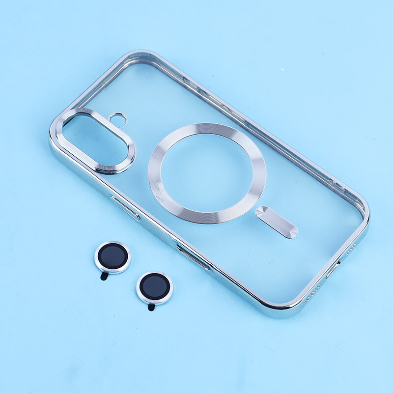 قاب ژله ای مگ سیف آیفون iPhone 16 دور رنگی با محافظ لنز رینگی - 3