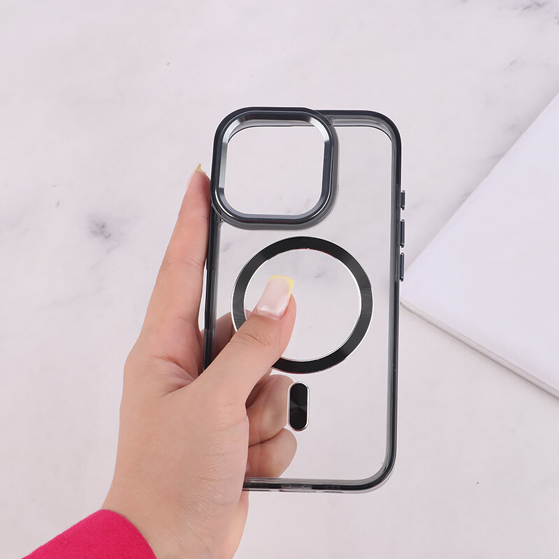 قاب ژله ای مگ سیف آیفون iPhone 16 Pro دور محافظ لنز متال - 2