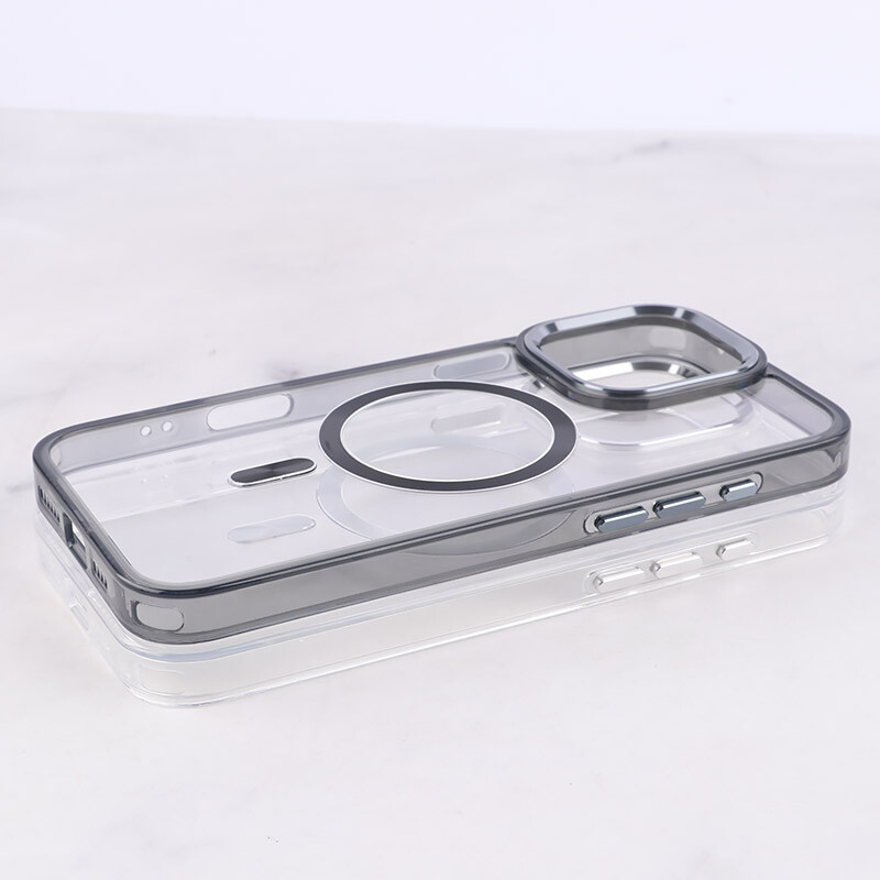 قاب ژله ای مگ سیف آیفون iPhone 16 Pro Max دور محافظ لنز متال - 3