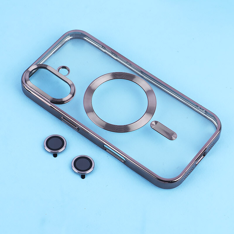 قاب ژله ای مگ سیف آیفون iPhone 17 دور رنگی با محافظ لنز رینگی - 2