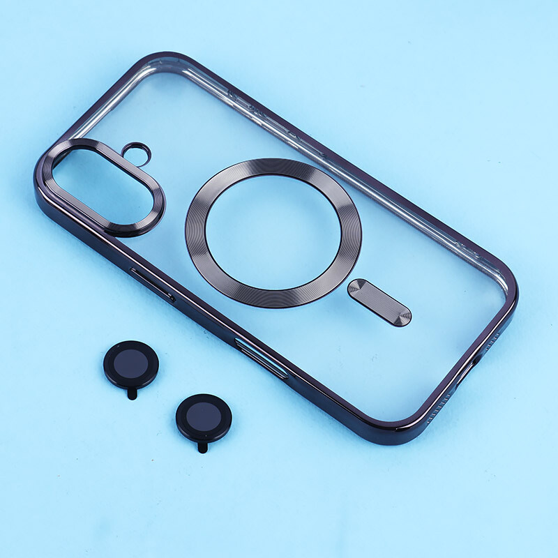 قاب ژله ای مگ سیف آیفون iPhone 17 دور رنگی با محافظ لنز رینگی - 3