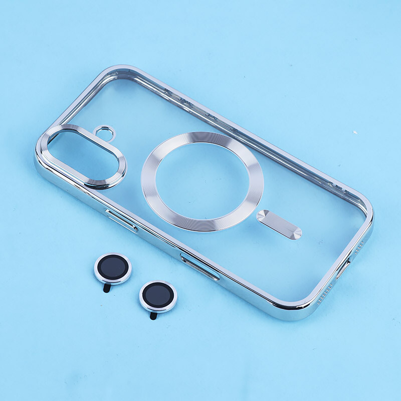 قاب ژله ای مگ سیف آیفون iPhone 17 دور رنگی با محافظ لنز رینگی - 4