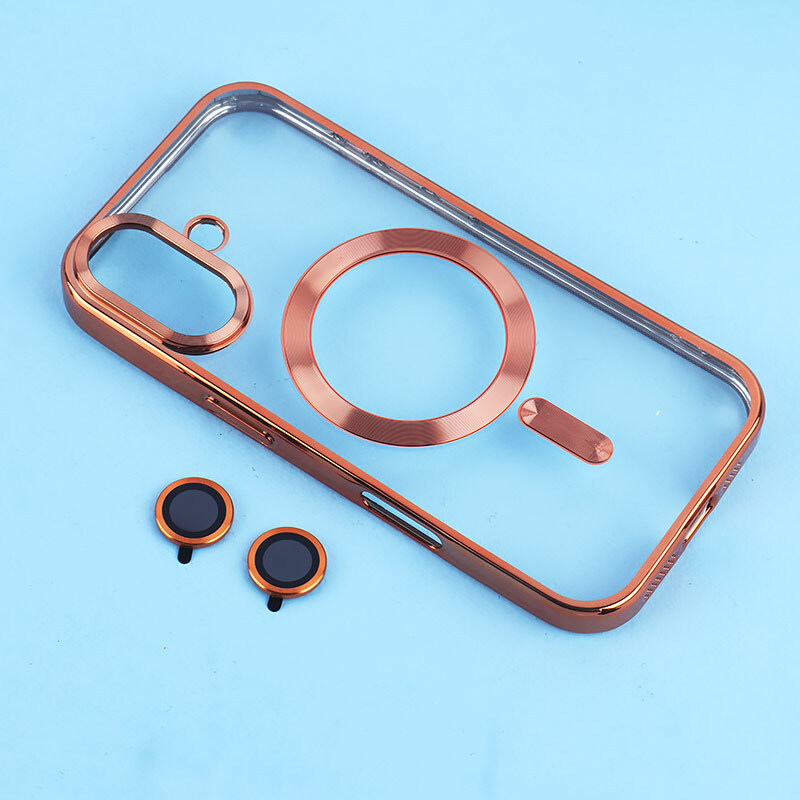 قاب ژله ای مگ سیف آیفون iPhone 17 دور رنگی با محافظ لنز رینگی - 5