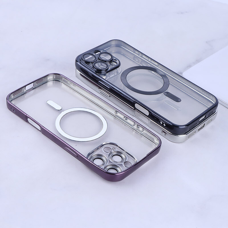 قاب ژله ای مگ سیف Q Series آیفون iPhone 16 Pro Max محافظ لنزدار - 3