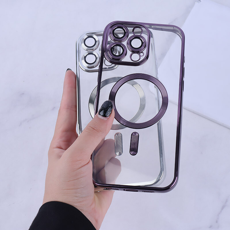 قاب ژله ای مگ سیف Q Series آیفون iPhone 16 Pro Max محافظ لنزدار - 4
