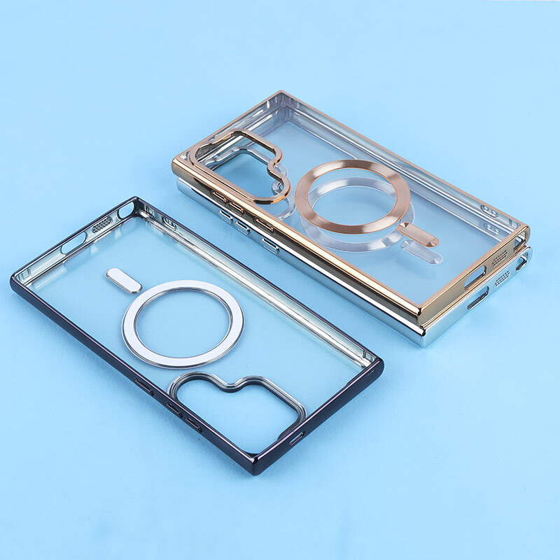 قاب ژله ای مگ سیف سامسونگ Galaxy S24 Ultra دور رنگی با محافظ لنز رینگی - 7
