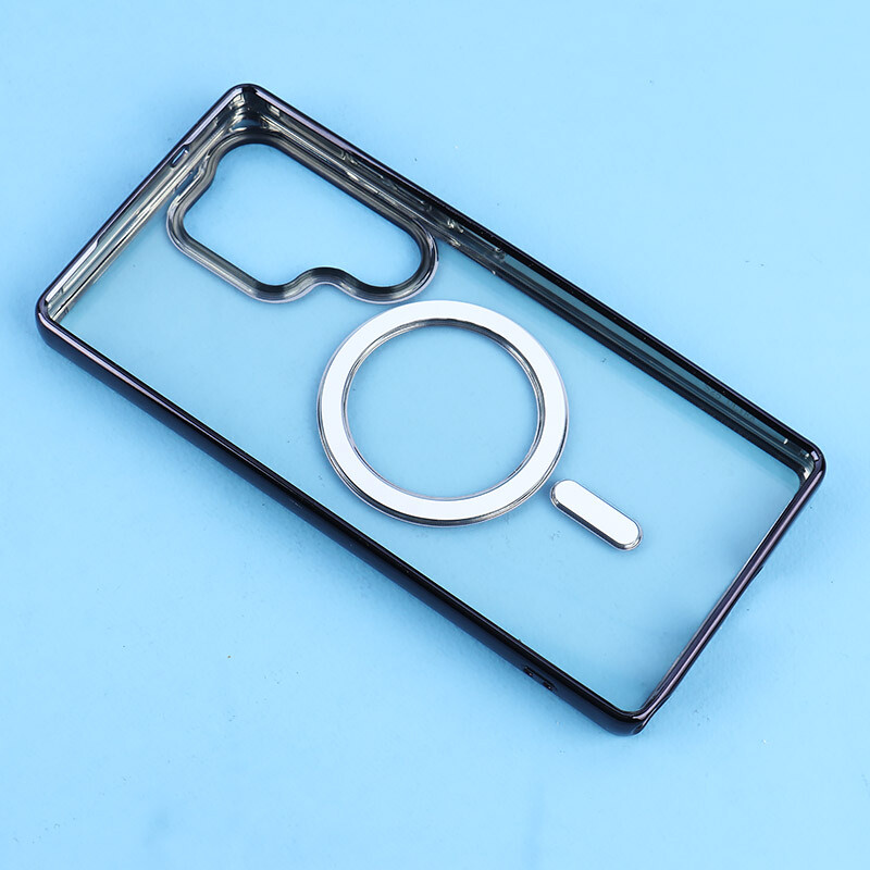 قاب ژله ای مگ سیف سامسونگ Galaxy S25 Ultra دور رنگی با محافظ لنز رینگی - 5