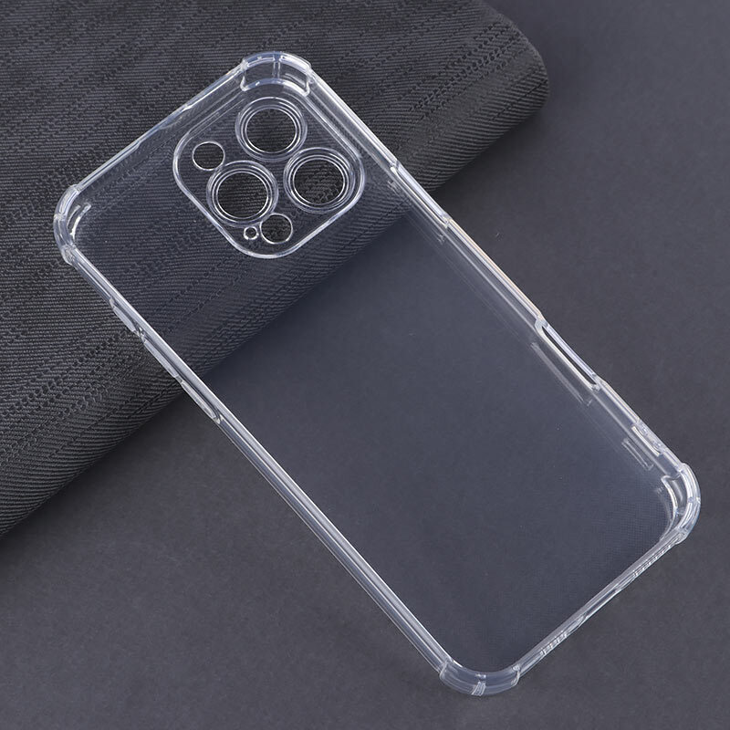 قاب ژله ای ضربه گیر بی رنگ آیفون iPhone 16 Pro Max محافظ لنزدار - 2