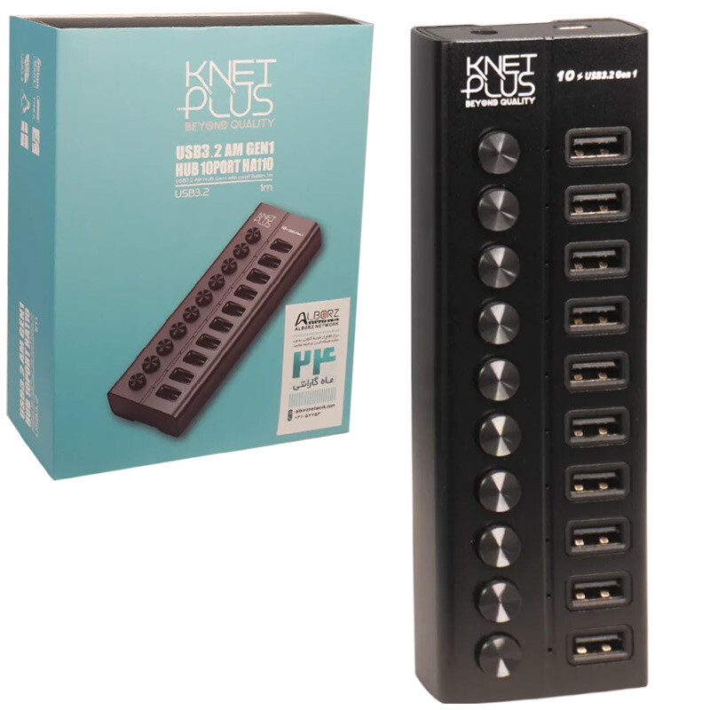 هاب 10 پورت USB کی نت پلاس KP-HA110