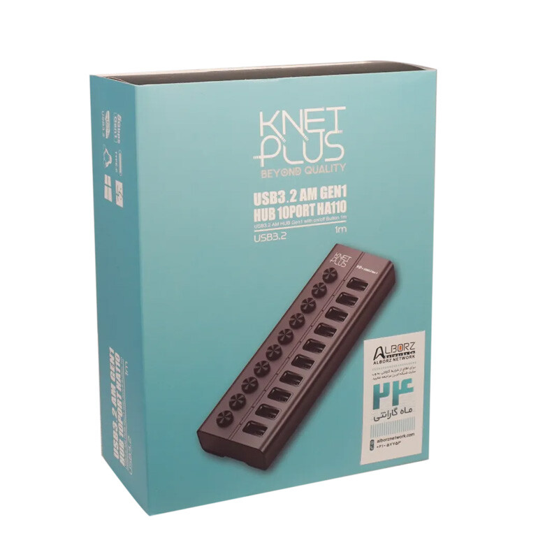 هاب 10 پورت USB کی نت پلاس KP-HA110 - 6