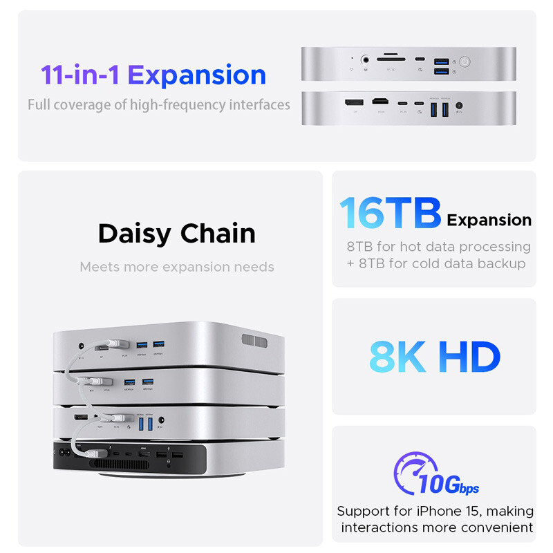 هاب 11 پورت Type-C اوریکو MCHD - 7