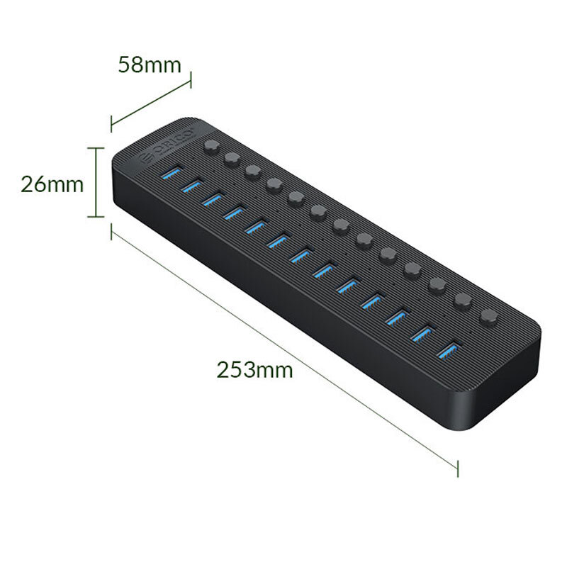 هاب 13 پورت USB 3.0 اوریکو CT2U3-13AB - 8