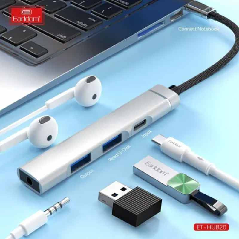 هاب 3 پورت Type-C ارلدام ET-HUB20 - 8