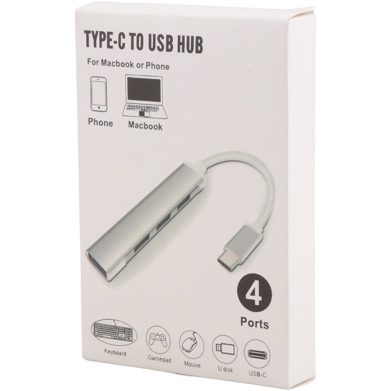 هاب 4 پورت C-809 Type-C - 2