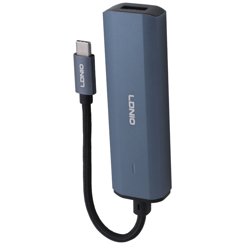 هاب 4 پورت Type-C الدینیو DS-114C - 2