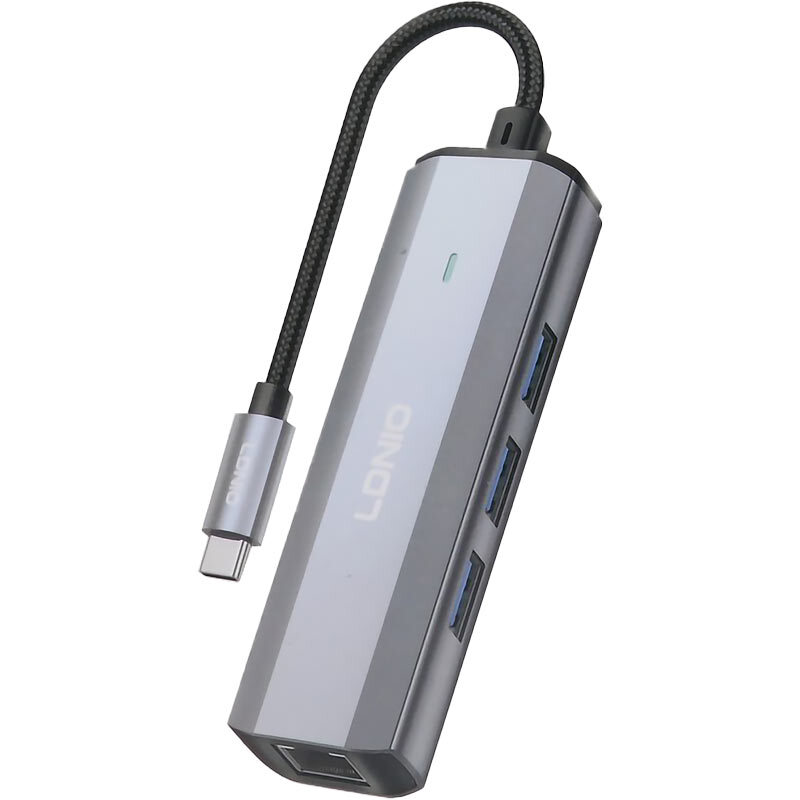 هاب 4 پورت Type-C الدینیو DS-124C - 2