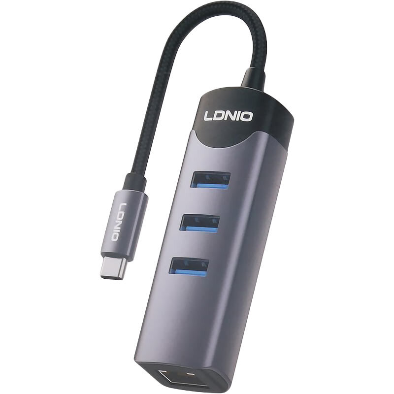 هاب 4 پورت Type-C الدینیو DS-144C - 2