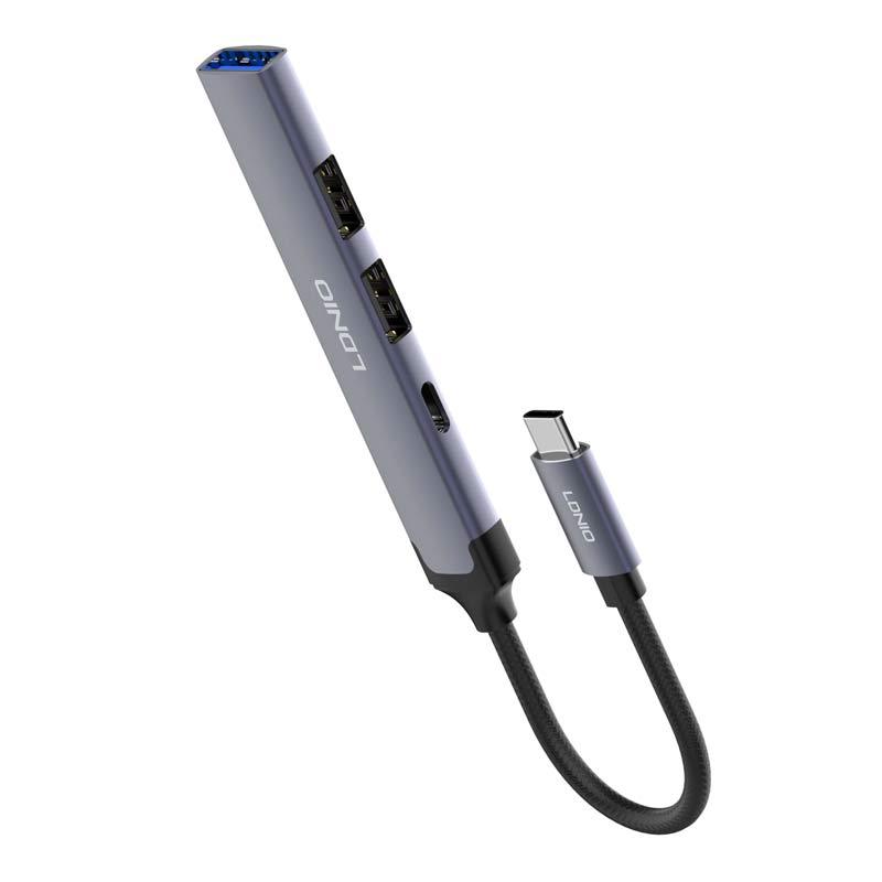 هاب 4 پورت Type-C الدینیو DS-34C - 5