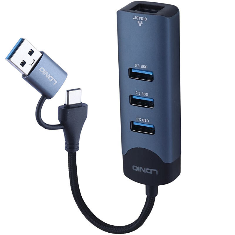 هاب 4 پورت Type-C / USB3.0 الدینیو DS-144UC - 6