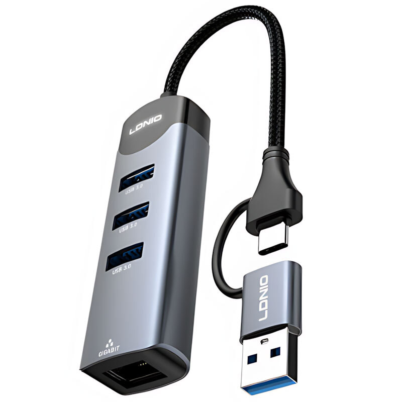 هاب 4 پورت Type-C / USB3.0 الدینیو DS-144UC - 8