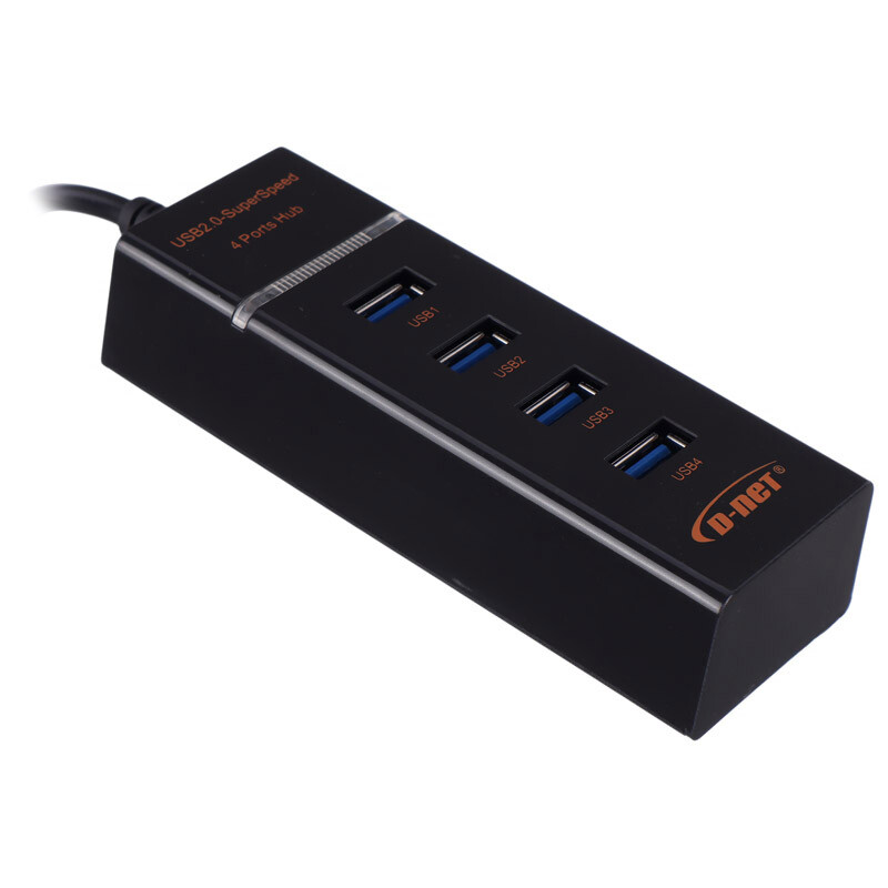 هاب 4 پورت USB 2.0 دی نت DT-423 طول 1.2 متر - 3