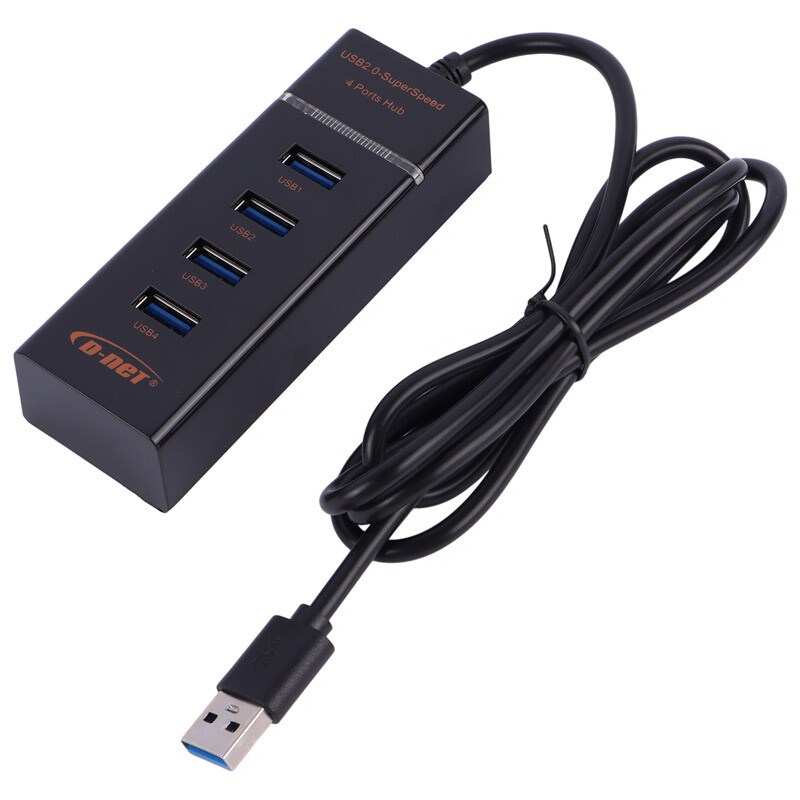 هاب 4 پورت USB 2.0 دی نت DT-423 طول 1.2 متر - 4