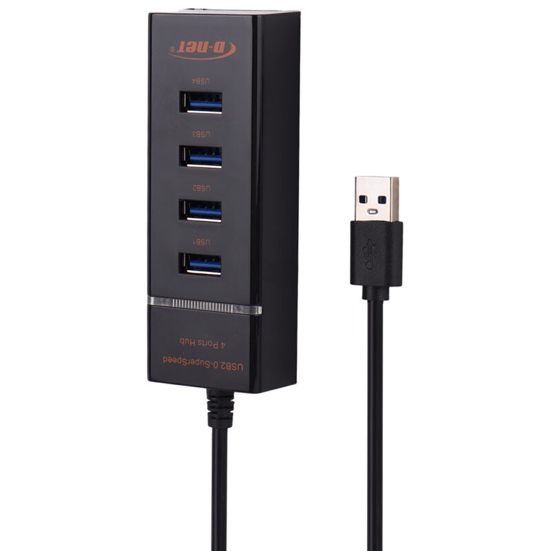 هاب 4 پورت USB 2.0 دی نت DT-423 طول 1.2 متر - 5