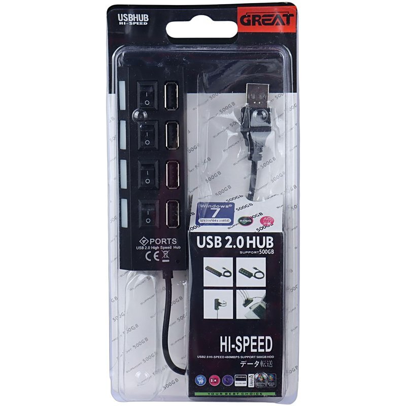 هاب 4 پورت USB 2.0 گریت - 6