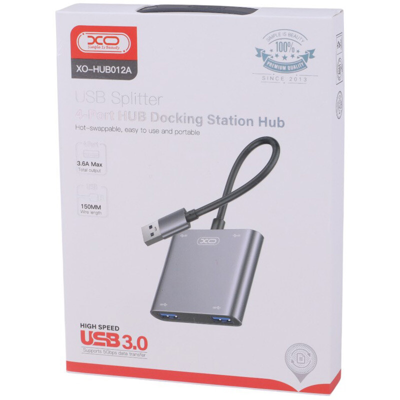 هاب 4 پورت USB 3.0 ایکس او XO-HUB012A - 5